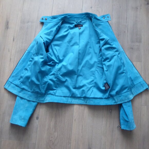 Gorgeous Le Chateau Genuine Suede Leather Jacket - Picture 8 of 11